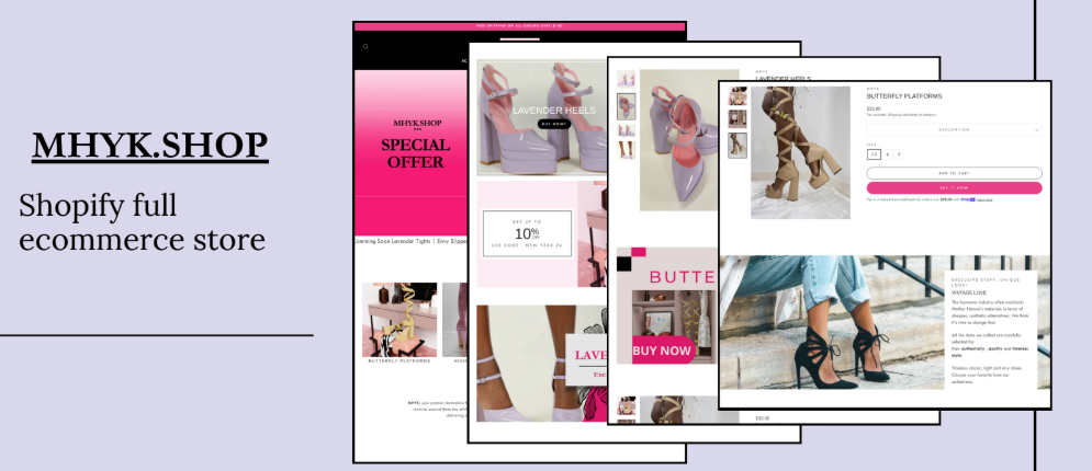 Shopify store portfolio screenshot 4